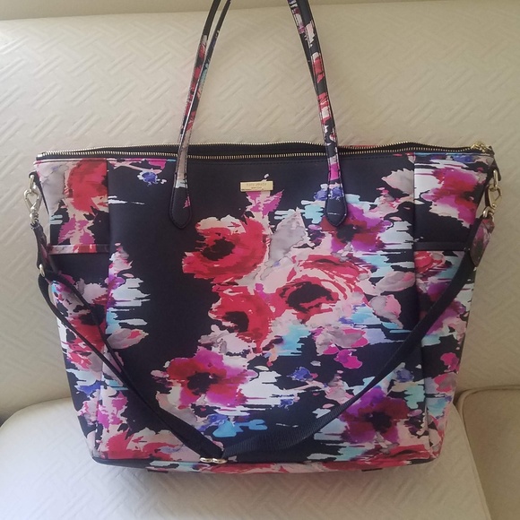kate spade floral diaper bag